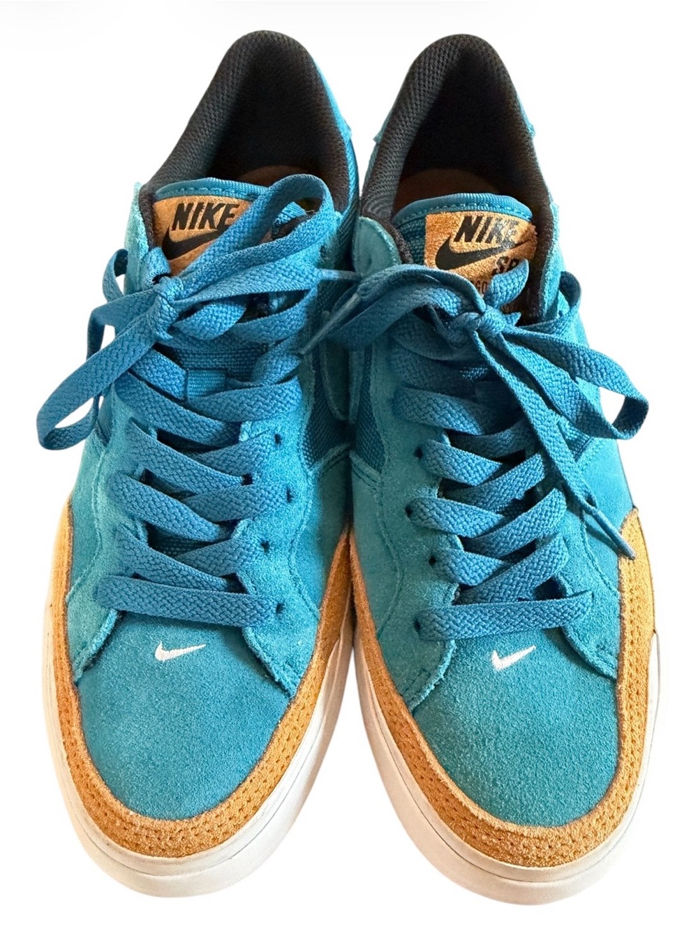 Nike SB Zoom Pogo Plus Unisex Shoes Teal Blue Suede women’s Size 7.5 skateboard
